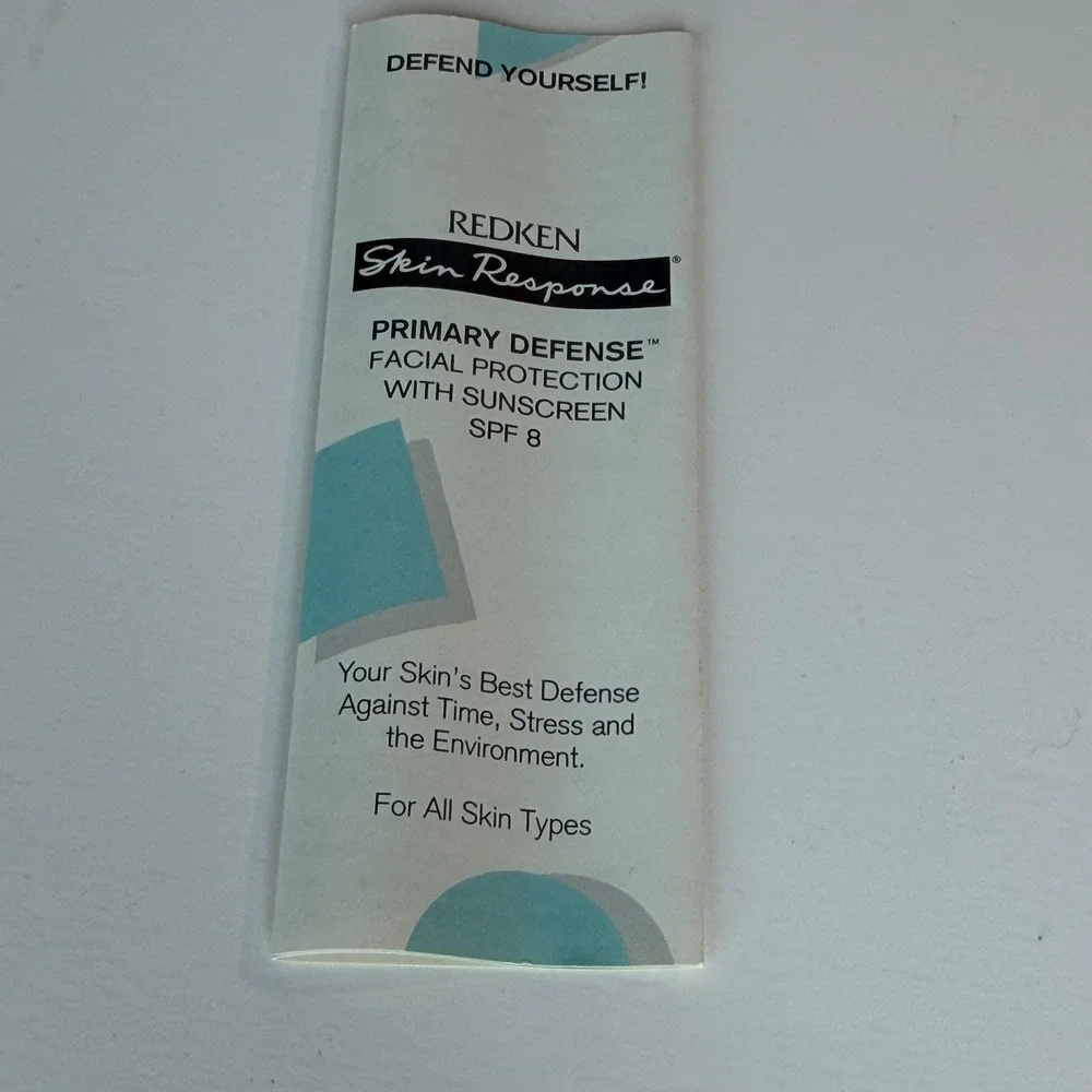 Redken Skin Response Primary Defense Facial Protection Sunscreen SPF 8 1oz New